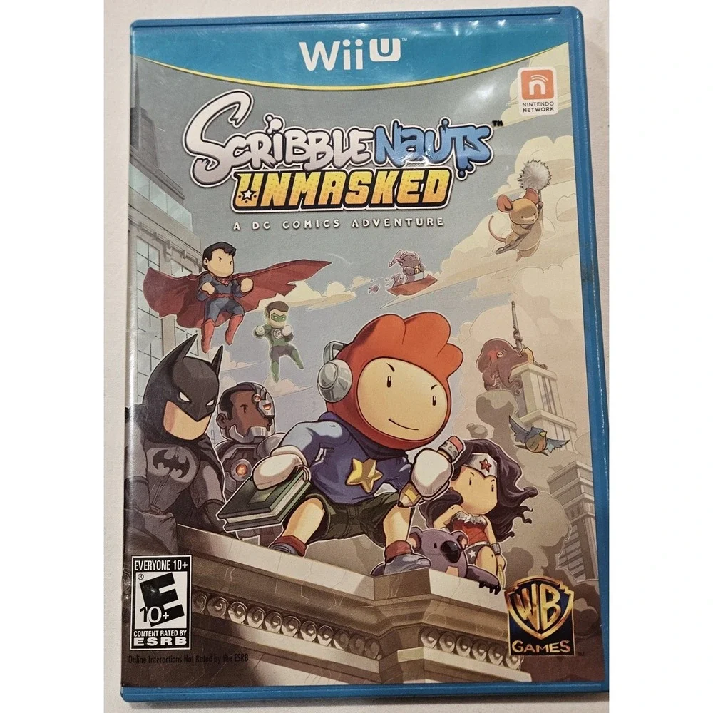 Scribblenauts‎ Unmasked Wii U Complete CIB DC Comics Adventure Untested